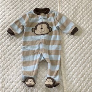 Baby fleece sleeper onesie